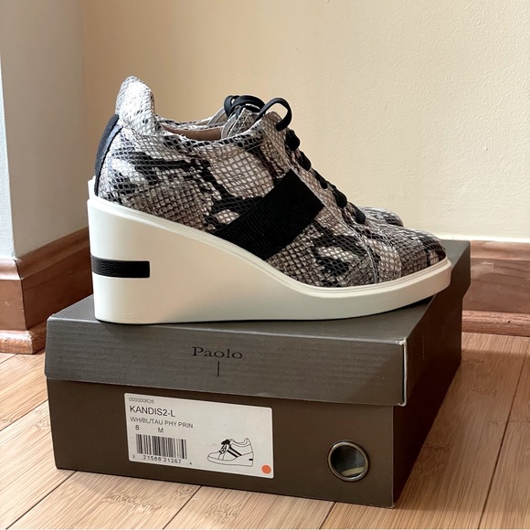 Linea Paolo Kandis 2 PythonWedge Sneaker 8M - Picture 6 of 12